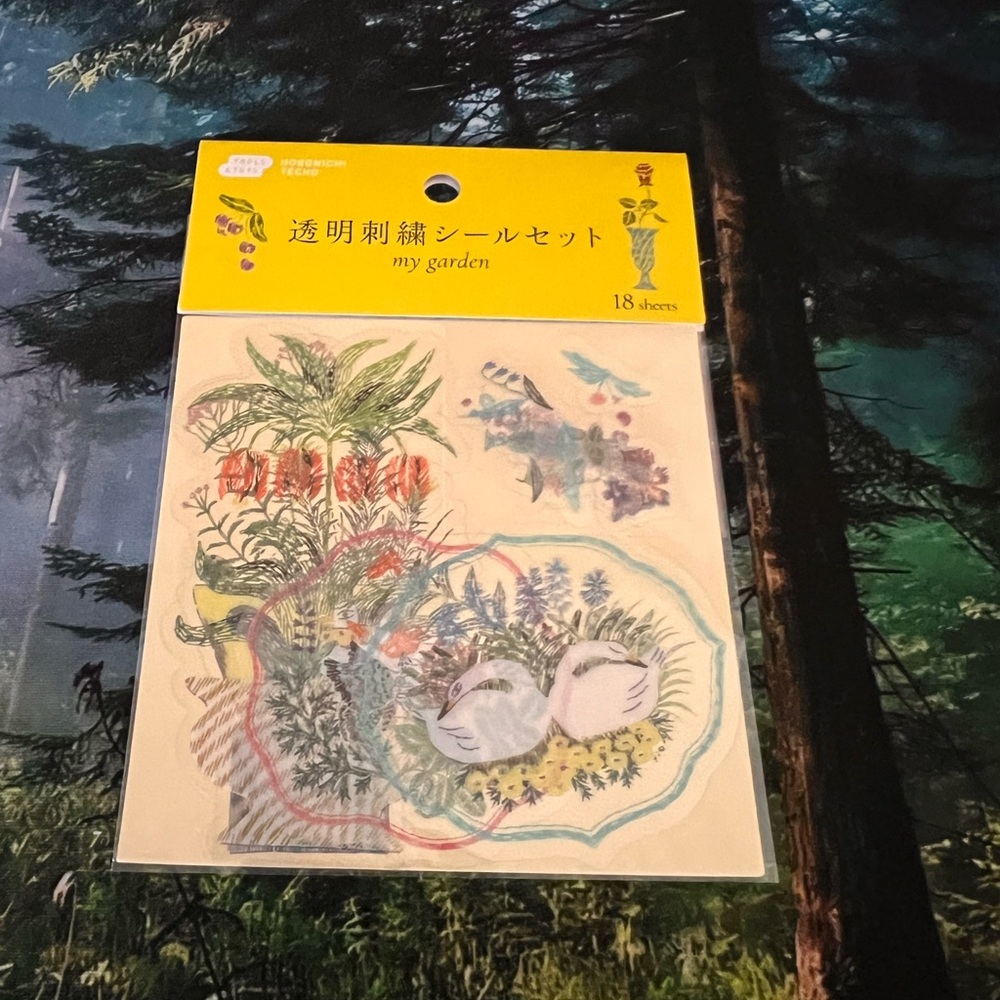 Hobonichi My Garden Transparent Sticker Set